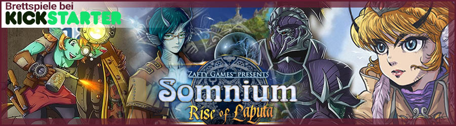 Brettspiele bei Kickstarter - Somnium: Rise of Laputa