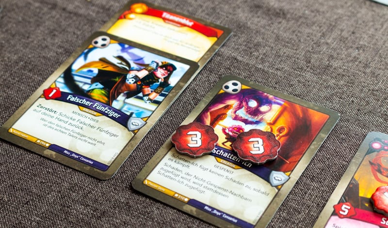 Keyforge Kartenspiel Schaden