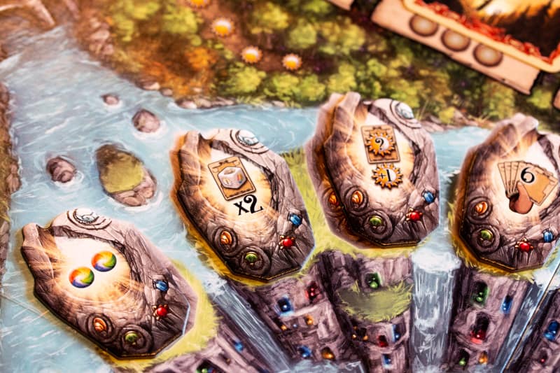 Rune Stones Brettspiel Spieler Runen