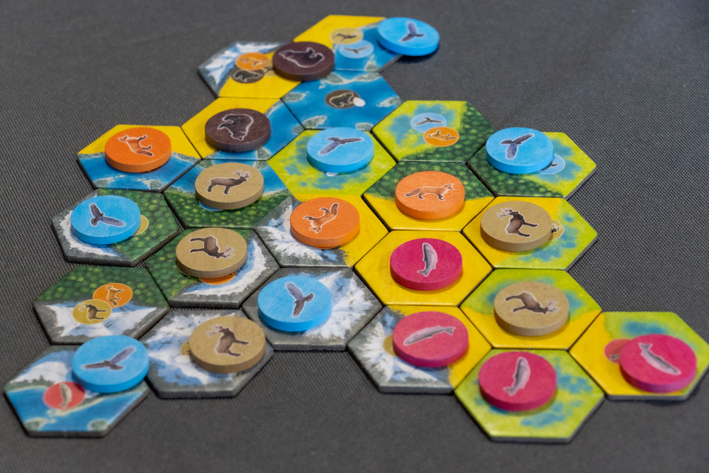 Review: Cascadia - Brettspiel mit Landschaft