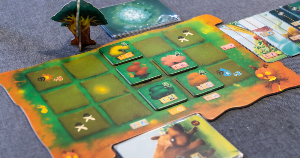 Living Forest Brettspiel Spieler Tableau