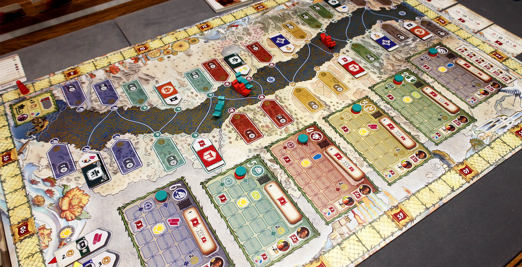 Am Goldenen Fluss - Spielbrett