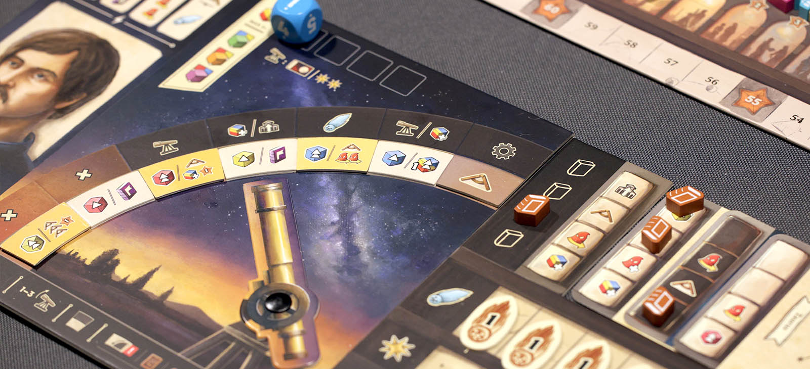 Galileo Galilei Brettspiel - Spielertableau