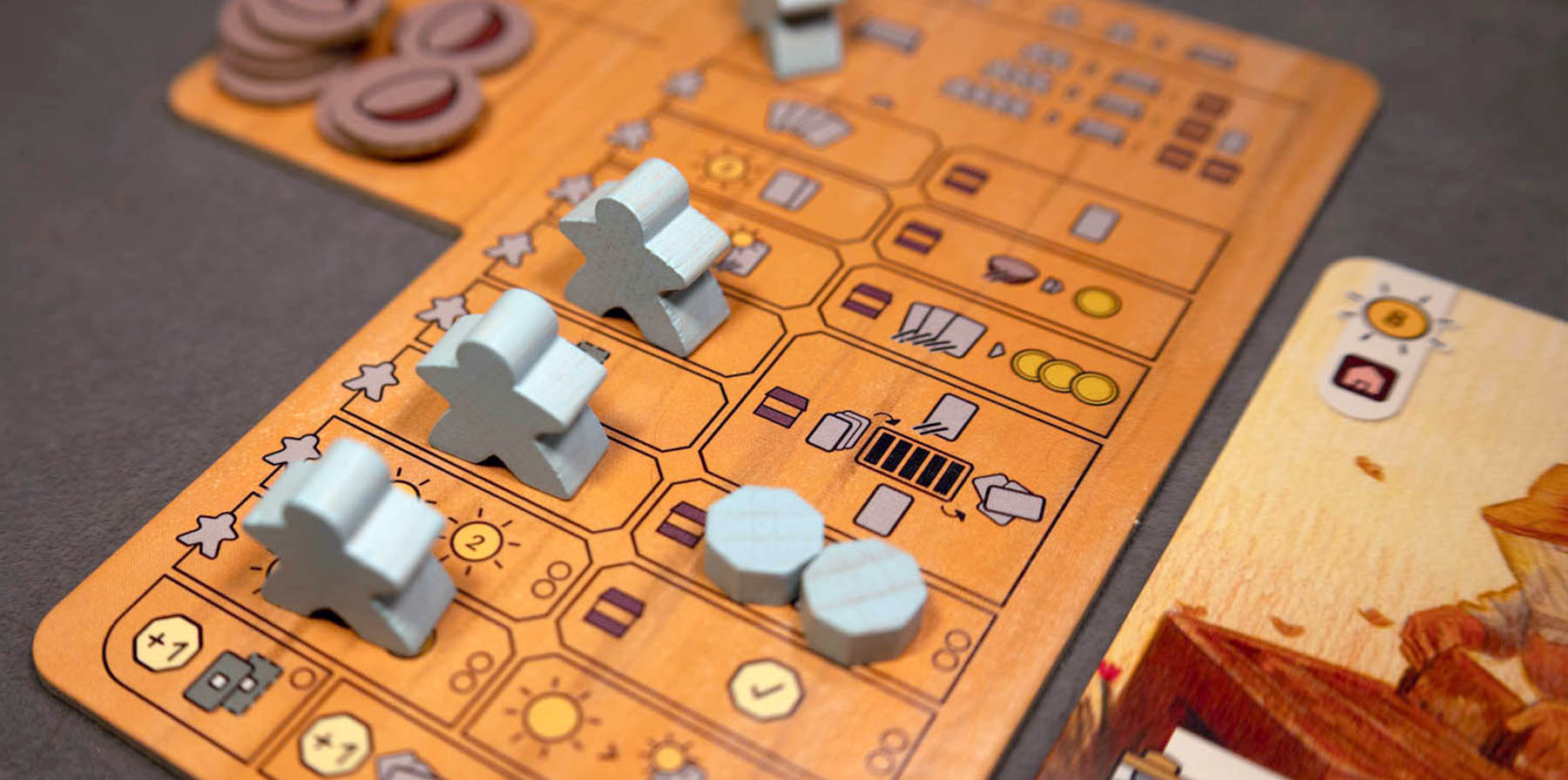 Landgut Brettspiel - Spielertableau